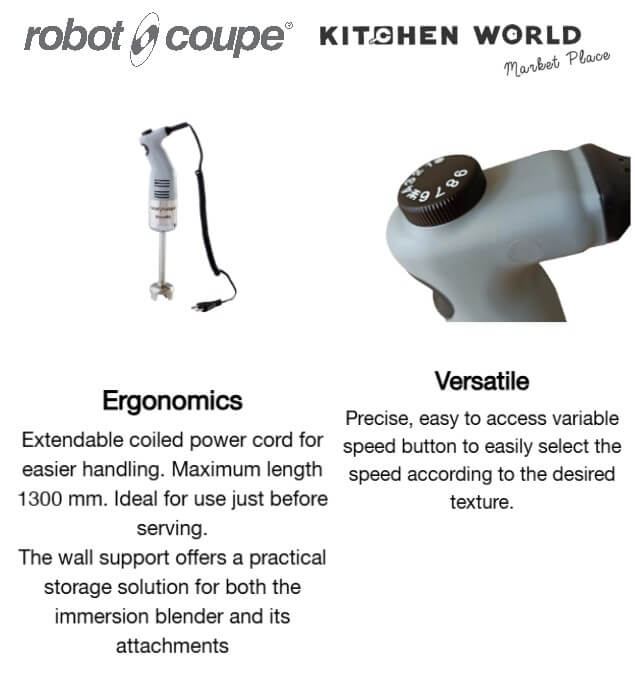 เครื่องผสมอาหารแบบมือถือ ROBOT COUPE MICROMIX 34900 MA0912 กำลังไฟ 220 วัตต์